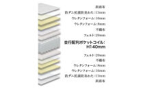 セミダブルマットレス&nbsp;グランユニットナノポケット【ホワイト】