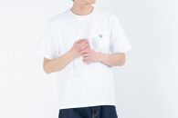 【KEY MEMORY】Natural Label Pocket T-shirts WHITE〈１〉レディースMサイズ