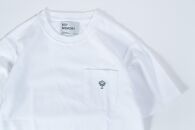 【KEY MEMORY】Natural Label Pocket T-shirts WHITE〈１〉レディースMサイズ