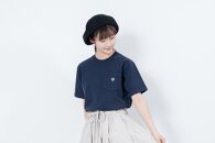 【KEY MEMORY】Natural Label Pocket T-shirts NAVY〈1〉レディースMサイズ