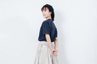 【KEY MEMORY】Natural Label Pocket T-shirts NAVY〈1〉レディースMサイズ