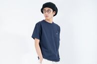 【KEY MEMORY】Natural Label Pocket T-shirts NAVY〈1〉レディースMサイズ