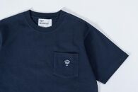 【KEY MEMORY】Natural Label Pocket T-shirts NAVY〈1〉レディースMサイズ