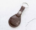 エアタグ用&nbsp;キーホルダー&nbsp;カバー&nbsp;レザー&nbsp;本革&nbsp;キーリング&nbsp;apple&nbsp;airtag&nbsp;【ダークブラウン】