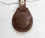 エアタグ用&nbsp;キーホルダー&nbsp;カバー&nbsp;レザー&nbsp;本革&nbsp;キーリング&nbsp;apple&nbsp;airtag&nbsp;【ダークブラウン】