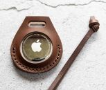 エアタグ用&nbsp;ケース&nbsp;カバー&nbsp;レザー&nbsp;本革&nbsp;apple&nbsp;airtag&nbsp;【ダークブラウン】
