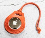 エアタグ用&nbsp;ケース&nbsp;カバー&nbsp;レザー&nbsp;本革&nbsp;apple&nbsp;airtag&nbsp;【レッド&nbsp;シュリンク】