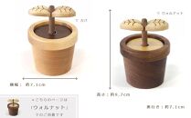 【ギフト用】【旭川クラフト】木製アロマディフューザー　アロマプラント　ウォルナット / ササキ工芸_00675