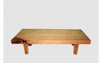 【54】座卓（テーブル）バッコヤナギ・一枚天板【厚さ約6.5cm】