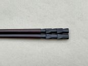 鎌倉彫　箸「市松」黒　21.5cm