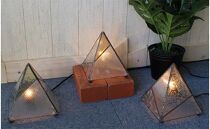 ピラミッド型ステンドランプ（屋内用／透明）