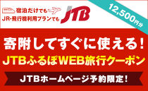【三島市】JTBふるぽWEB旅行クーポン（12,500円分）