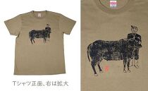 作家　神谷デザインTシャツ 「牛飼い」