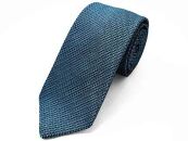 KUSKA Fresco Tie【サックスブルー】－世界でも稀な手織りネクタイ－