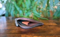 屋久鹿レザーの島財布 グリーン