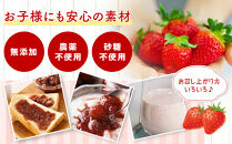 いちごの無添加ジャム（農薬不使用栽培・砂糖不使用）160g×3瓶