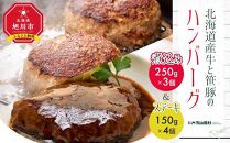 北海道産牛と笹豚の煮込みハンバーグ＆ステーキセット
