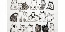 作家　ゴーあやの　ゆる猫Tシャツ