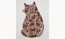 作家　ゴーあやの　猫シルエットＴシャツ