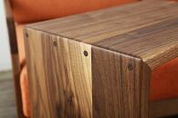 大川家具 Cワゴン 45cm サイドテーブル 天然木ウォールナット無垢 野中木工所