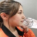 息苦しいマスク生活を快適に！ 金属3Dプリンター製マスクインサイドホルダー Musha_Kuchimoto（ブラック）