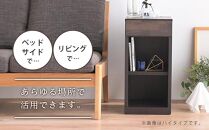 ニーナ2 BR 30H ナイトテーブル サイドテーブル ブラウン | 新生活にもおすすめ！ ナイトテーブル サイドテーブル 家具 インテリア テーブル 収納 棚 ラック スリム 一人暮らし 小さい 天然木 木製 木目 ベッド 枕元 リビング おしゃれ 北欧 高さ60cm 幅30cm 奥行40cm 日本製 国産 大川家具 ふるさと納税