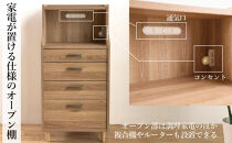 ピグミー&nbsp;ミドルチェストボード&nbsp;ライトオーク&nbsp;幅60&nbsp;高さ124&nbsp;シンプル&nbsp;キッチン収納