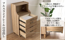 ピグミー&nbsp;ミドルチェストボード&nbsp;ライトオーク&nbsp;幅60&nbsp;高さ124&nbsp;シンプル&nbsp;キッチン収納