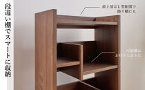 LANE(レーン)&nbsp;シェルフ45&nbsp;&nbsp;ウォールナット&nbsp;幅45&nbsp;高さ180&nbsp;ハイタイプ&nbsp;多目的ラック