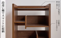 LANE(レーン)&nbsp;シェルフ60L&nbsp;ウォールナット&nbsp;幅60&nbsp;高さ120&nbsp;ロータイプ&nbsp;多目的ラック