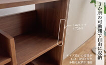 LANE(レーン)&nbsp;シェルフ60L&nbsp;ウォールナット&nbsp;幅60&nbsp;高さ120&nbsp;ロータイプ&nbsp;多目的ラック