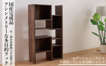 PATH&nbsp;パス&nbsp;オープンボード&nbsp;(ミドルタイプ)&nbsp;ダークブラウン&nbsp;幅80&nbsp;高さ136&nbsp;変化に富んだ収納スペース