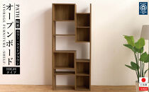 PATH&nbsp;パス&nbsp;オープンボード&nbsp;(ハイタイプ)&nbsp;ライトブラウン&nbsp;幅80&nbsp;高さ181&nbsp;変化に富んだ収納スペース