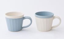 【晋六窯】PELICAN TEA POT/BLUE＆CUP（色違いのCUP 2個）