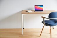 パソコンデスク&nbsp;シンプル&nbsp;デスク&nbsp;WAAKdesk&nbsp;TypeA&nbsp;120&nbsp;天板オーク&nbsp;|&nbsp;脚ホワイト