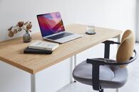パソコンデスク&nbsp;シンプル&nbsp;デスク&nbsp;WAAKdesk&nbsp;TypeA&nbsp;120&nbsp;天板オーク&nbsp;|&nbsp;脚ホワイト