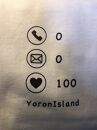 【Lサイズ】電波はないが愛はある！！ Y0R0N100Tシャツ ホワイト