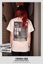 【Lサイズ】電波はないが愛はある！！ Y0R0N100Tシャツ ホワイト