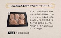 氷温熟成　黒毛和牛ゆたか牛ハンバーグセット