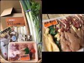 B010【水木食品ストア】秋田名物比内地鶏１㎏ときりたんぽ鍋セット２・３人前