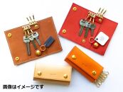 maf&nbsp;pinto&nbsp;レザーキーケース&nbsp;本革&nbsp;鍵入れ&nbsp;コンパクト&nbsp;マルチ&nbsp;カードキー&nbsp;ネイビー