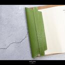 maf pinto (マフ ピント) レザーブックカバー文庫サイズ ADRIA LINE グリーンティー 本革 日本製