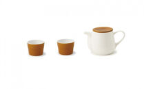 【miyama.】カフェスタイルの器ですごす穏やかなお茶の時間　bico茶器セット（ポット350cc）カラメルブラウン