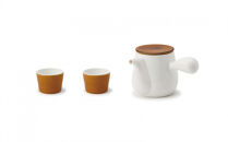 【miyama.】カフェスタイルの器ですごす穏やかなお茶の時間　bico茶器セット（急須350cc）カラメルブラウン