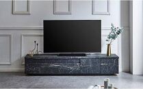 【開梱設置】テレビ台 Lクラス 幅180cm TV ブラック 黒 石目ガラス黒  テレビボード TV台 TVボード ローボード 家具