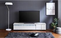 【開梱設置】テレビ台 Lクラス 幅180cm TV ホワイト 白 石目ガラス白 テレビボード TV台 TVボード ローボード 家具