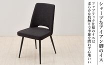 150メラミントップテーブル(木脚)とDC-5イス4脚の5点セット【2本脚／天板：ロック／張地：布ブラック】