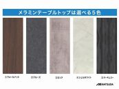 MT150テーブル(木脚)とDC-5イス4脚の5点セット【シェルホワイト＜2本脚・グレー＞】