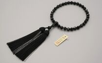 【神戸珠数店】〈京念珠〉黒オニキス切子&nbsp;女性用数珠&nbsp;【数珠袋付き】｜京都&nbsp;念珠&nbsp;仏具［&nbsp;京都&nbsp;京念珠&nbsp;珠数&nbsp;数珠&nbsp;仏具&nbsp;レディース&nbsp;人気&nbsp;おすすめ&nbsp;お取り寄せ&nbsp;通販&nbsp;送料無料&nbsp;ふるさと納税&nbsp;］