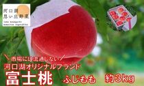 【2023年8月中旬発送】河口湖で初の桃栽培！オリジナルブランド富士桃(約３キロ)